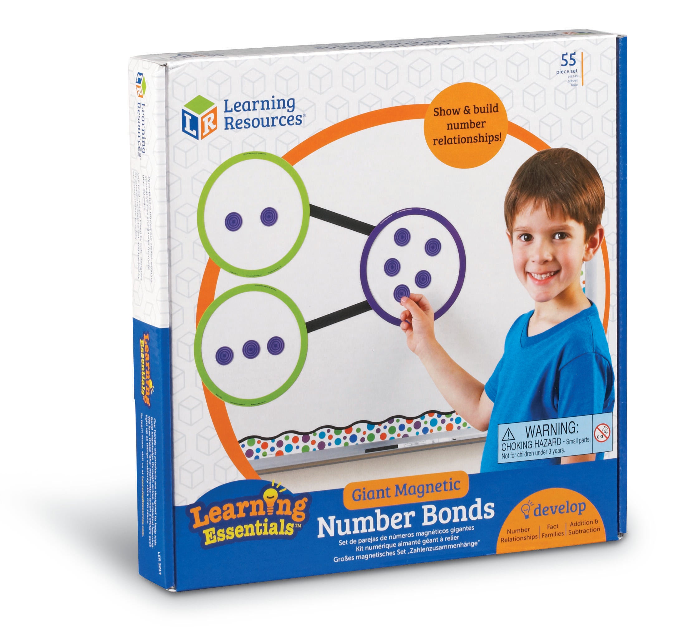 Learning Resources Number Bonds Magnetic Demo Kit, 55 Pieces 1533514